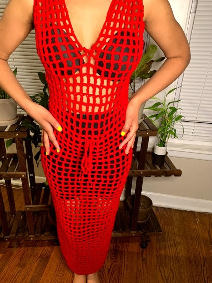 Mesh Cover-Up Dress